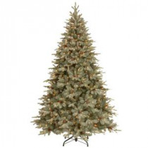 12 ft. Feel-Real Alaskan Spruce Artificial Christmas Tree with Pinecones and 1200 Clear Lights-PEFA1-307E-120X 205147029
