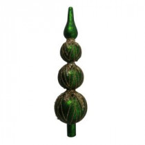 3-Tier Green Glass Tree Topper-Y3798 205982736