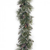 6 ft. Glittery Bristle Pine Garland-GB1-50-6A-1 300330540