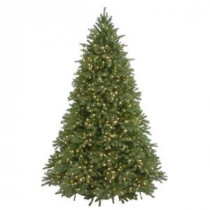 6.5 ft. Feel-Real Jersey Fraser Fir Artificial Christmas Tree with 800 Clear Lights-PEJF4-300-65 205982760