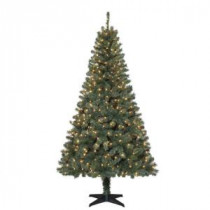 6.5 ft. Verde Spruce Artificial Christmas Tree with 400 Clear Lights-TG66M2V36C00 205080460