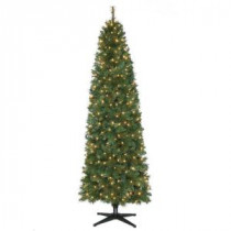 7 ft. Pre-Lit LED Wesley Pine Artificial Christmas Pencil Tree x 835 Tips with 300 UL Indoor Warm White Lights-TG70M5275L01 206795430