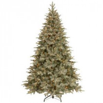 7.5 ft. Arctic Spruce Artificial Christmas Tree with Cones and 9-Function LED Lights-PEFA1-307D-75 205983387