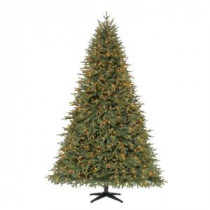 7.5 ft. Pre-Lit LED Stamford Fir PE Artificial Christmas Quick Set Tree x 5193 Tips with 650 Indoor Warm White Lights-TG76P5347L01 206795484