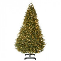 7.5 ft. Pre-Lit Spring Hill PE/PVC Artificial Christmas Quick Set EZ Store Tree x 4511 Tips, 750 UL Indoor Clear Lights-TG76P5347C06 206795443
