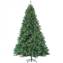 9 ft. Pre-Lit Mixed Needle Wisconsin Spruce Artificial Christmas Tree with Clear Lights-5955--90C 300620021