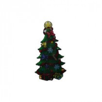 Alpine 10 in. Christmas Tree Indoor Hanging Decor with 10 LED Lights-DEM132 206212943