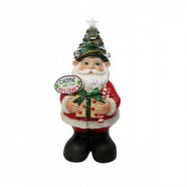 Alpine 12 in. Christmas Gnome Status with Color Changing LED Lights-ZEN210S 207140374
