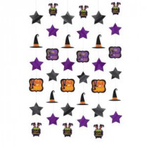 Amscan 84 in. Witch's Crew Foil String Decorations (6-Count, 4-Pack)-670440 300598932