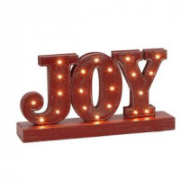 Battery Operated Rustic Red Metal LED Lighted JOY Sign-2203570HD 205984016
