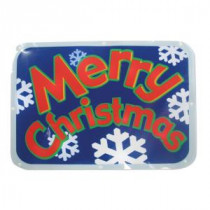 Brite Star Battery-Operated 16 in. LED Light Show Window Sign "Merry Christmas"-48-209-00 203541873