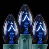C9 Blue Replacement Christmas Light Bulbs - Transparent (Box of 250)-14-474 207141958