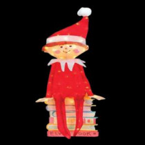 Elf on the Shelf 42 in. Pre-Lit LED Elf Sitting on Books-90405_MP1 206955579