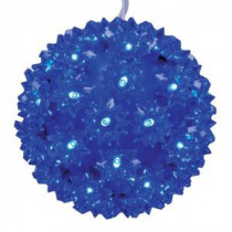 GE 5.5 in. 50-Light LED StayBright Blue Super Sphere-99304HD 206768275