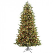 GE 7.5 ft. Indoor Just Cut Alaska Fir Artificial Christmas Tree with ConstantON Lights and 1-Plug-01650HD 206768368