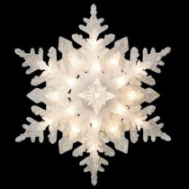 GE Holiday Classics Silver Glittered Snowflake Tree Topper-71241HD 205146927
