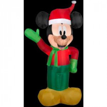 Gemmy 3.5 ft. H Inflatable Holiday Mickey in Winter Outfit-86348X 206403206