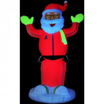 Gemmy 6 ft. Animated Inflatable Neon Dancing Santa-87563X 204475635