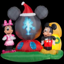 Gemmy 6.5 ft. H Panoramic Projection Inflatable Mickey Mouse's Clubhouse Scene-37631 205919900