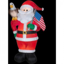 Gemmy 7 ft. H Inflatable All American Santa-12953X 206403191