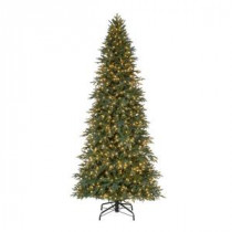 Home Accents Holiday 10 ft. Pre-Lit LED Meadow Quick-Set Artificial Christmas Tree with Warm White Lights-TGA0P2557L00 206770998