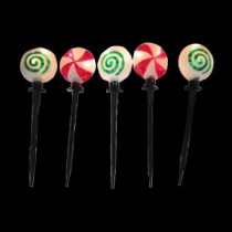 Home Accents Holiday 15 in. LED Lollipop Pathway Lights (Set of 5)-TYLP01-2014 205092245
