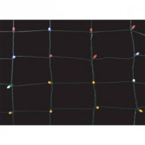 Home Accents Holiday 150-Light Multi-Color 8 in. x 7.5 ft. Ribbon Net Lights-TY059-1616M 206806022