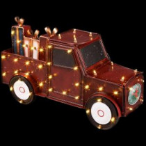 Home Accents Holiday 16.5 in. Antique Lighted Truck with Gift Boxes-ES67-426 207040536