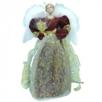 Home Accents Holiday 18 in. LED Red Fiber Optic Angel-A-7070D 206954356