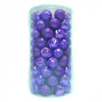 Home Accents Holiday 2.3 in. Shatter Proof Ornament Purple (101-Piece)-C-16068E 206954302