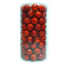 Home Accents Holiday 2.3 in. Shatter Proof Ornament Red (101-Piece)-C-16068C 206954466