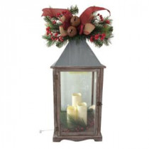 Home Accents Holiday 29 in. Weathered LED Lantern-U151424 206999483