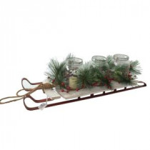 Home Accents Holiday 31.5 in. Sleigh LED Candle with Mason Jar-U151432 206999464