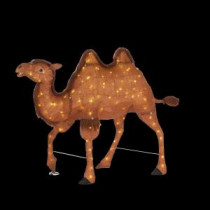 Home Accents Holiday 36 in. 120-Light LED Tinsel Camel-TY760-1614-0 206963092