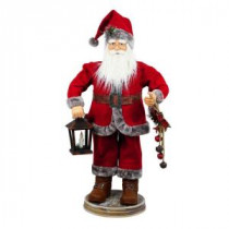 Home Accents Holiday 36 in. Santa Clause Holding LED Illuminated Lantern-6230-36115HDD 206963203