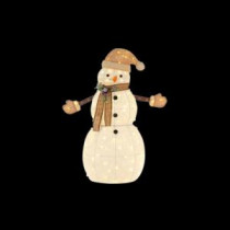 Home Accents Holiday 46.75 in. LED Lighted Cotton Snowman-TY163-1614-1 206963229