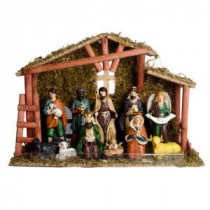 Home Accents Holiday 5.25 in. Nativity Scene Set (12-Piece)-88A5568W 206953724