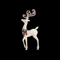 Home Accents Holiday 56 in. LED Lighted White PVC Standing Deer-TY412-1611-1 206954250