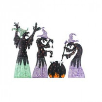 Home Accents Holiday 58 in. and 66 in. and 72 in. Witches with Cauldron-TY156-1624 206762924
