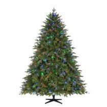 Home Accents Holiday 7.5 ft. Pre-Lit LED Monterey Fir PE Quick-Set Artificial Christmas Tree with 700 Color Choice Lights and Remote Control-TG76P4740D00 206770993