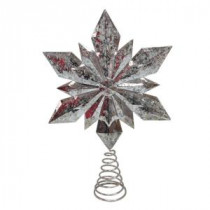 Home Accents Holiday 9.5 in. Silver Star Christmas Tree Topper-16734198A 206950489