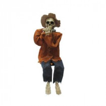 Home Accents Holiday Halloween 38 in. Animated Skeleton Playing Harmonica-HA40277A 206782784
