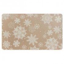 Home Accents Holiday Snowflake 18 in. x 30 in. Foam Mat-60122079318x30 207072946