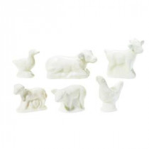 Home Decorators Collection 2 in. Barnyard Animal Cupcake Toppers (Set of 6)-9306100410 206461177