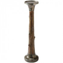 Home Decorators Collection 20.5 in. 3-Tier Tree Trunk Pillar Candle Holder-9754920820 300135814