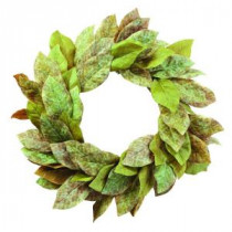 Home Decorators Collection 28 in. Artificial Wreath with Magnolia Leaves-9307910610 206461113