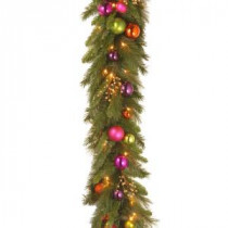 Kaleidoscope 6 ft. Garland with Battery Operated Warm White LED Lights-KS3-300L-6B 300330634