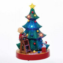 Kurt S. Adler 10.5 in. Battery-Operated Animated Musical Peanuts Tree Tablepiece-PN5163 300587931