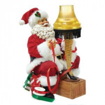 Kurt S. Adler 9 in. Santa with Leg Lamp Light-Up Tablepiece-CS5161 300587901