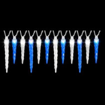 Lightshow 12-Light Icy Blue/White Icicle Synchro Lights-34958 205919572